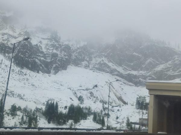 Schnee auf den Tauern.