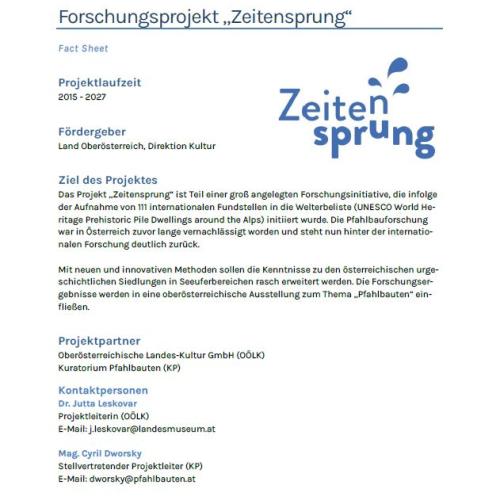 Factsheet Zeitensprung